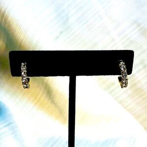 Swarovski Mini Gold Hoops